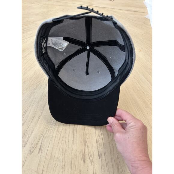 Billabong Hat Gray Black Men's Snapback Hat Y2K Skater Surf retro classic retro - Picture 4 of 6